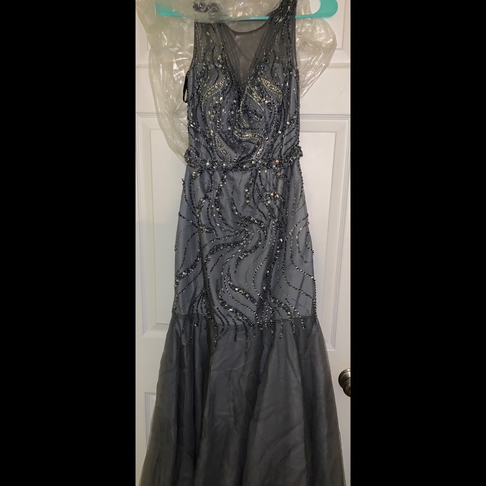 Grey beaded dress
